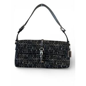 Vintage Coach Hamptons Signature canvas shoulder bag Y2K rare style